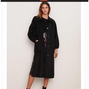 ba&sh Manteau Badie Black wool coat - NWT, size 2/medium